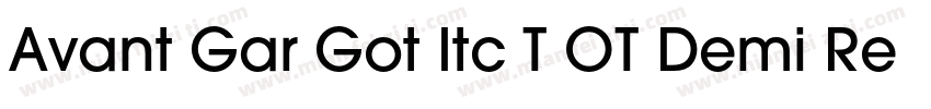 Avant Gar Got Itc T OT Demi Regular字体转换